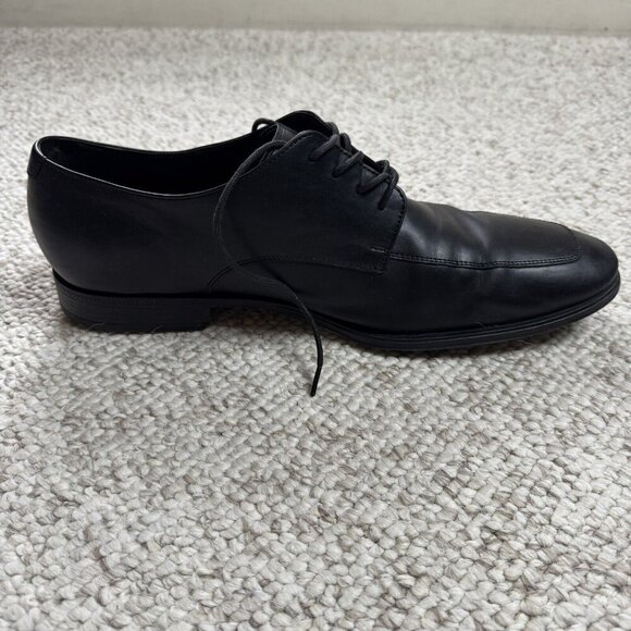 Cole Haan Mens Air Adams Black Dress Oxford Apron Toe Derby C09438 Size 12 M - Picture 5 of 16